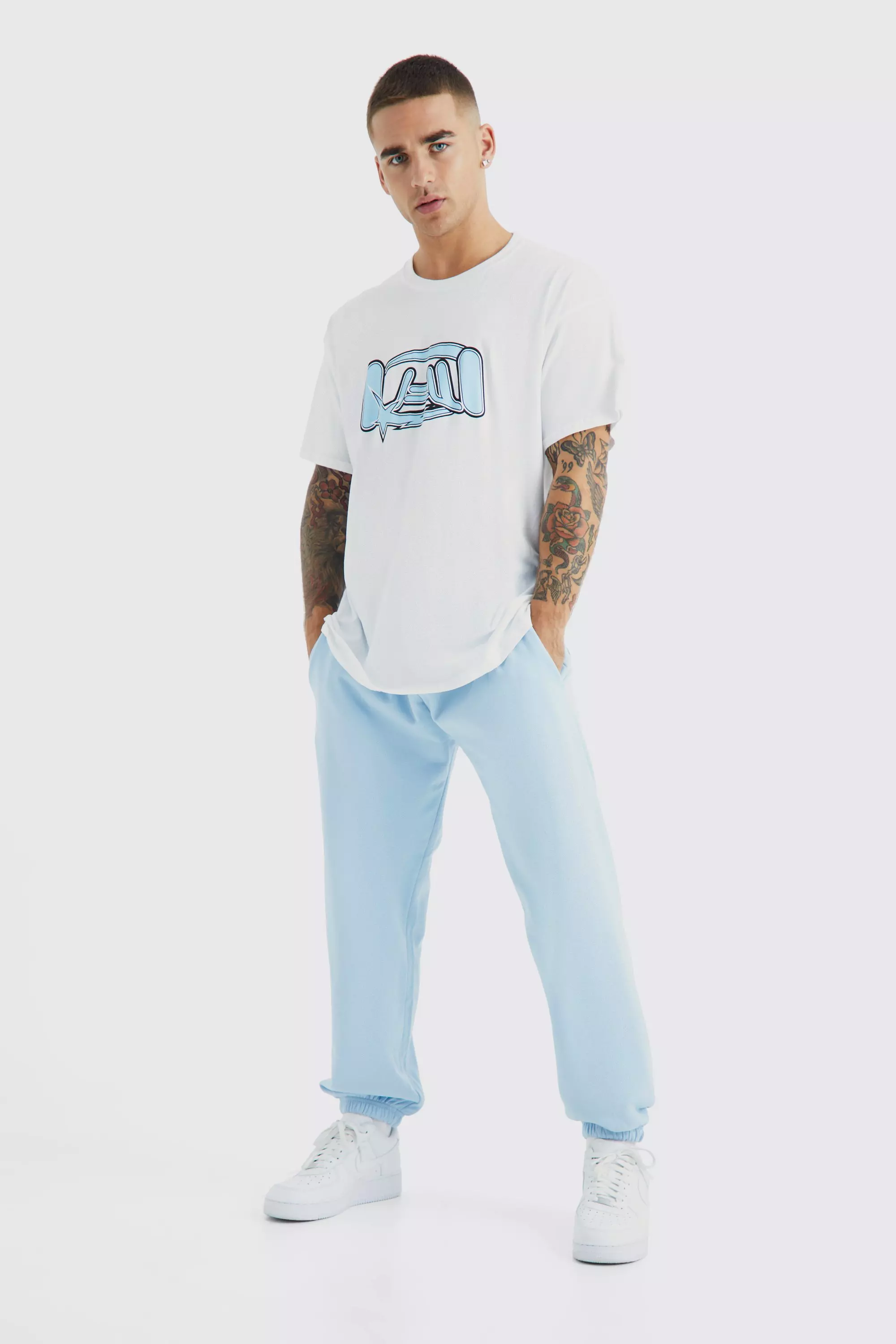 Graphic clearance jogger set
